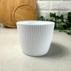 Белый цветочный горшок 10.5 см, цветочный вазон Джампер Ламела - изображение 3