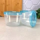 Набір круглих пластикових судків для їжі 250ml+370ml+600ml - зображення 10
