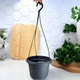 Підвісний квітковий горщик 20*13 см Граніт Алеана - зображення 1