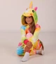 Кигуруми для девочек на молнии пижама Kigurumi единорог детский Звездами цветной Желтый 145-155 см (2004) - изображение 3
