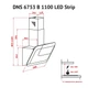 Витяжка PERFELLI DNS 6753 B 1100 WH/BL LED Strip - зображення 8