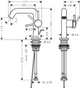 Смеситель для раковины Hansgrohe Tecturis S 110 Fine CoolStart 73323670 - изображение 5