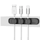 Тримач-затискач для кабелю магнітний Baseus Peas Cable Clip Black (ACWDJ-01) - изображение 8
