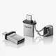 Флеш-накопичувач Apacer USB 2.0 AH175 Dual OTG 16Gb black (AP16GAH175B-1) - изображение 1