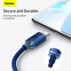 Кабель Baseus Crystal Shine Series Fast Charging Data Cable USB to Type-C 100W 2m Blue (CAJY000503) - изображение 14