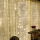 Світлодіодна гірлянда штора X-mas Lights 2*1.5 метра завіса 156LED Тепло-біла - зображення 3