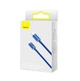 Кабель Baseus Crystal Shine Series Fast Charging Data Cable Type-C to Type-C 100W 1.2m Blue (CAJY000603) - изображение 2