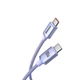 Кабель Baseus Crystal Shine Series Fast Charging Data Cable Type-C to Type-C 100W 1.2m Purple (CAJY000605) - изображение 3