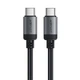 Кабель ACEFAST C20-03 USB-C to USB-C aluminum alloy charging data cable Black (6974316283775) - зображення 2
