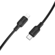 Кабель BOROFONE BX113 Lenny PD silicone charging data cable iP(L=1M) Black (6941991115370) - зображення 1
