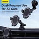 Автотримач для телефона Baseus UltraControl Pro Series Clamp-Type Car Holder Set Cluster Black (C40351600113-00) - изображение 14