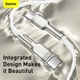 Кабель Baseus Cafule Series Metal Data Cable Type-C to Type-C 100W 1m White (CATJK-C02) - изображение 10