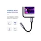 Перехідник UGREEN US211 Lightning M/F Round Cable Aluminum Shell with Braided 10cm (Black)(UGR-30756) (UGR-30756) - изображение 4