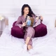Подушка для беременных и отдыха U-образная MirSon № 8021 Velvet Line "Excalibur" EcoSilk 140x75x20 см (2200006178538) - изображение 9