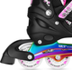 Łyżworolki LED Nils EXTREME 4w1 NH10905 35-38 M Czarno-różowe (5908261684371) - obraz 4