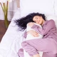 Подушка для беременных и отдыха U-образная MirSon № 8015 Eco Line "Creamy" EcoSilk 140x75x20 см (2200006178392) - изображение 6