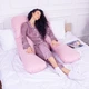 Подушка для беременных и отдыха U-образная MirSon № 8026 Satin Stripe "Pink" EcoSilk 140x75x20 см (2200006178644) - изображение 7