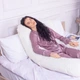 Подушка для беременных и отдыха U-образная MirSon № 8015 Eco Line "Creamy" EcoSilk 140x75x20 см (2200006178392) - изображение 10