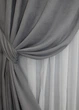 Комплект готовых штор VR-Textil Микровелюр Petek № 1485ш Серый 100х295 см 2 шт (31-910) - изображение 5