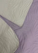 Покривало двостороннє Decorator Microfiber листя 140х215 см бузковий з бежевим (85-119) - зображення 6