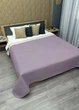 Покривало двостороннє Decorator Microfiber листя 140х215 см бузковий з бежевим (85-119) - зображення 7
