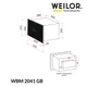 Встраиваемая микроволновая печь Weilor WBM 2041 GB - изображение 14