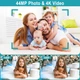 Фотоаппарат JHAMAL 44Мп / CMOS / 4K 30fps / 16Х зум / Голубой Б/В k1 - изображение 3