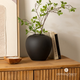 Wazon Atmosphera Rily ceramiczny czarny 22 cm (3560232866456) - obraz 2