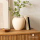 Wazon Atmosphera Rily ceramiczny beżowy 22 cm (3560232866470) - obraz 2