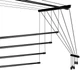 Сушилка потолочная для белья Laundry 5 прутьев 200 см Черная (TRL-200-D5-BLK) - изображение 4