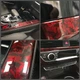 Защитная виниловая пленка для авто мотоцикла ширина 10 см длина 150 см Flower Carbon Red - изображение 2
