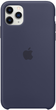 Панель Apple Silicone Case для Apple iPhone 11 Pro Max Midnight Blue (MWYW2) - зображення 2