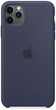 Панель Apple Silicone Case для Apple iPhone 11 Pro Max Midnight Blue (MWYW2) - зображення 3