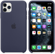Панель Apple Silicone Case для Apple iPhone 11 Pro Max Midnight Blue (MWYW2) - зображення 6