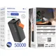 Power bank BOROFONE BJ66A 50000mAh Magnifico PD20W QC3.0 2USB type-c Led Lamp чорний - зображення 4