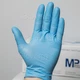 Рукавички нітрилові Medical Professional розмір XS блакитного кольору, 100 шт - зображення 2