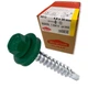 Саморезы кровельные 4,8x35 мм RAL 6005 (зеленый) 250 шт. Klimas Wkret-Met, шурупы для крыши из металлочерепицы, профнастила - изображение 1