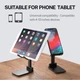 Подставка для телефона 16х6.5х11см "Folding desktop phone stand" Черная, держатель для смартфона на стол (1008609-Black) - изображение 6