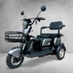 Электроскутер трехколесный EVOBIKE Luna TRIO PRO 60V 20Ah 1200W (2026) с улучшенным аккумулятором и комфортным сиденьем | Серый графит - изображение 2