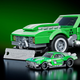 Колекційна машинка-конструктор Mattel Brick Shop Hot Wheels Speed Camaro 289 деталей (JFT16) (194735304837) - зображення 4