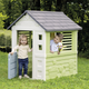 Domek Smoby Toys Life Tęczowy z okiennicami 110x98x127 cm (7600810737) (3032168107373) - obraz 6