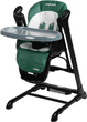 Krzesełko do karmienia + huśtawka Caretero Indigo Black Green TERO-7651 (5908310397160) - obraz 1
