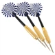 Дротики для игры в дартс каплевидные Baili BL-3118 18гр 3шт Blue - изображение 5