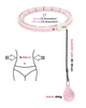 Хула-хуп HMS HHW06 з гравітаційною кулею, лічильником і поясом BR163 Black Plus Size Рожевий (5907695558180) - зображення 11