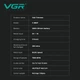 Триммер VGR V-880T Green с внешним роторным мотором External Rotor Motor и лезвием MIM Blade - изображение 4