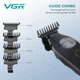 Триммер VGR V-880T Black с внешним роторным мотором External Rotor Motor и лезвием MIM Blade - изображение 2