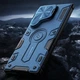 Противоударный TPU+PC чехол Nillkin CamShield Armor Prop для Samsung Galaxy S25 Ultra Blue - изображение 7