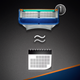 Набір змінних картриджів для гоління Gillette Fusion5 2 шт (7702018877478) - зображення 6