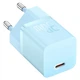 Мережевий зарядний пристрій Baseus GaN5 Fast Charger (mini) 30W (1USB-C) + кабель Type-C to Type-C Galaxy Blue - зображення 2