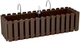 Skrzynka balkonowa PRP Boardee Fencycase do zawieszenia brązowa 58 x 18 x 16.2 cm (5905197288666) - obraz 1